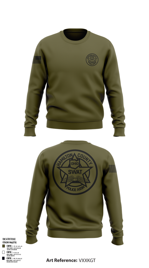 Crew Neck Sweatshirt, HCPA Swat, , Teamtime, Team time, sublimation, custom sports apparel, team uniforms, spirit wear, spiritwear, sports uniforms, custom shirts, team store, custom team store, fundraiser sports, apparel fundraiser