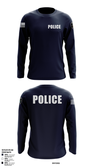 North Branch Police Dept. 88916958 Long Sleeve Performance Shirt 1
