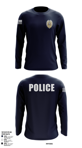 North Branch Police Dept. 88916958 Long Sleeve Performance Shirt 2