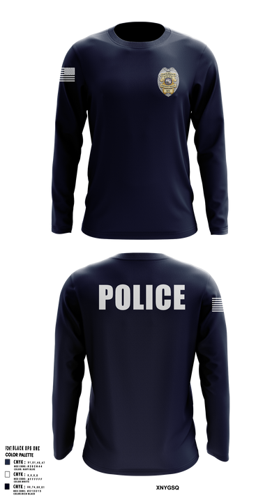 North Branch Police Dept. 88916958 Long Sleeve Performance Shirt 2