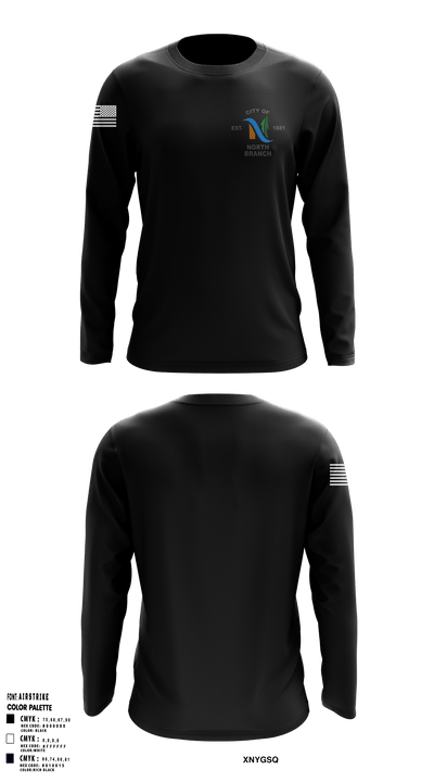 North Branch Police Dept. 88916958 Long Sleeve Performance Shirt 6