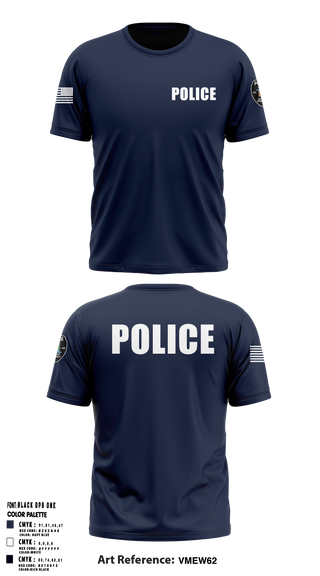 North Branch Police Dept. 88916958 Short Sleeve Performance Shirt - 1