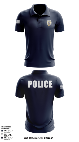 North Branch Police Dept. 88916958 Short Sleeve Performance Polo - 2
