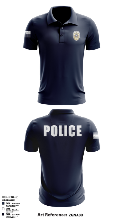 North Branch Police Dept. 88916958 Short Sleeve Performance Polo - 2