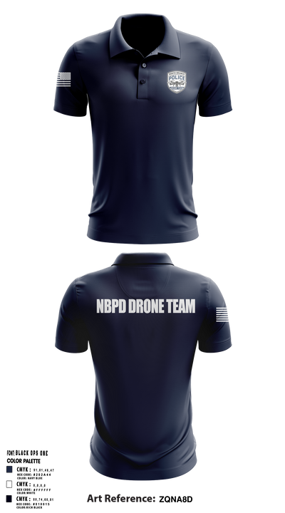 North Branch Police Dept. 88916958 Short Sleeve Performance Polo - 6