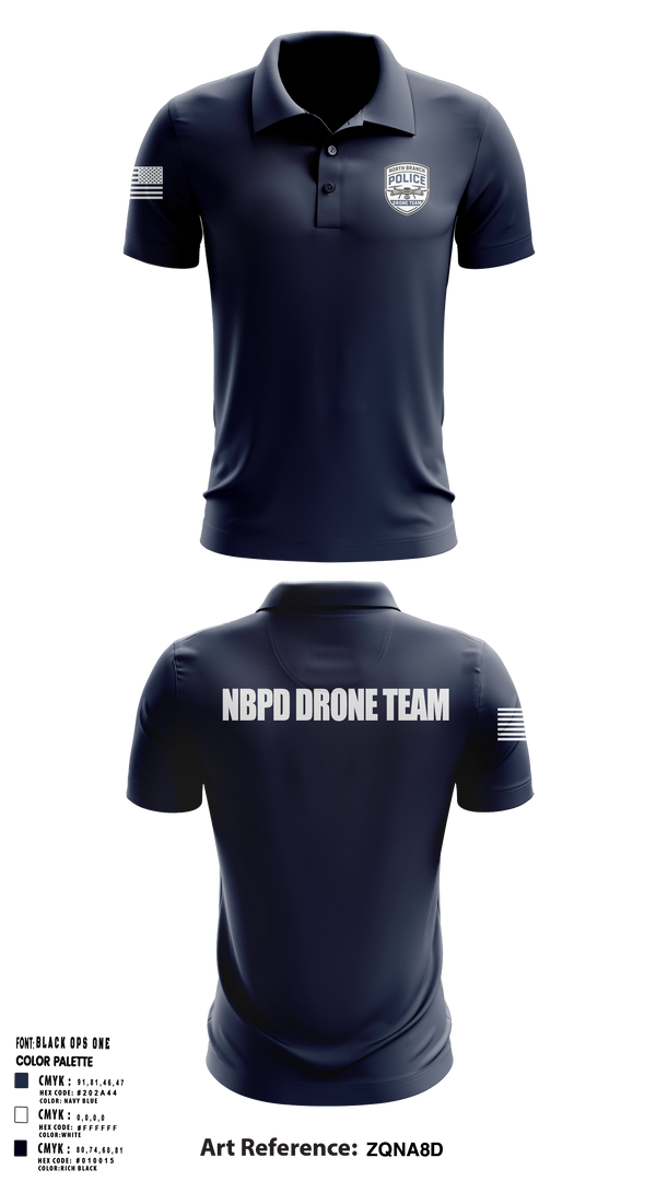 North Branch Police Dept. 88916958 Short Sleeve Performance Polo - 6