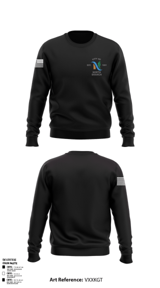 North Branch Police Dept. 88916958 Crew Neck Sweatshirt - 6