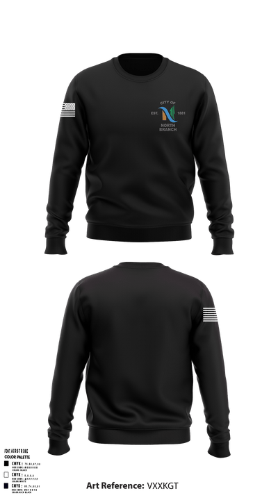 North Branch Police Dept. 88916958 Crew Neck Sweatshirt - 6