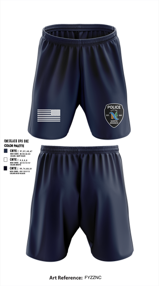North Branch Police Dept. 88916958 Athletic Shorts With Pockets - 1