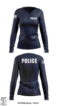 North Branch Police Dept. 88916958 Women's Long Sleeve V-neck Shirt - 1