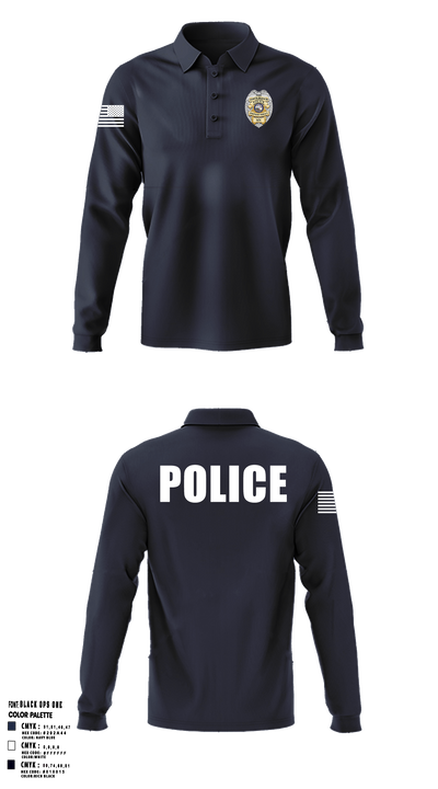 North Branch Police Dept. 88916958 Long Sleeve Performance Polo - 2