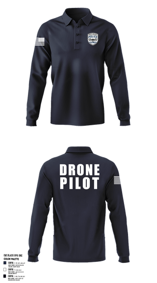 North Branch Police Dept. 88916958 Long Sleeve Performance Polo - 3