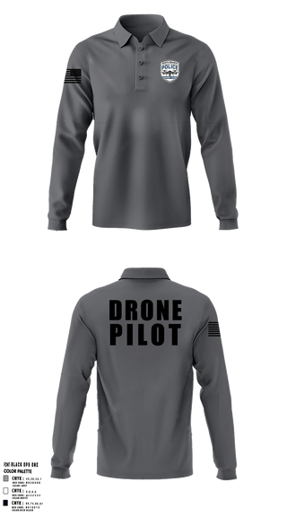 North Branch Police Dept. 88916958 Long Sleeve Performance Polo - 4