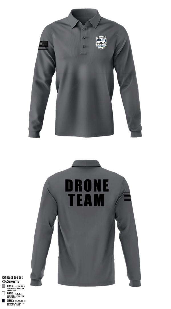 North Branch Police Dept. 88916958 Long Sleeve Performance Polo - 5