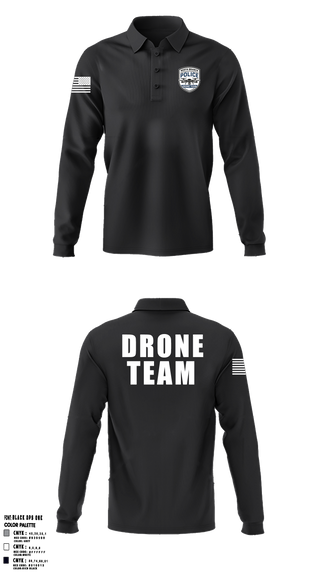 North Branch Police Dept. 88916958 Long Sleeve Performance Polo - 6