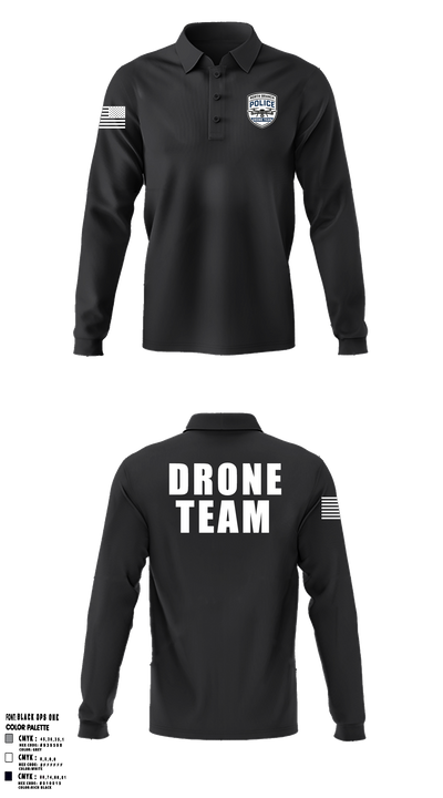 North Branch Police Dept. 88916958 Long Sleeve Performance Polo - 6