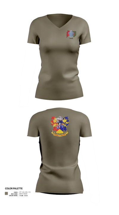 3-66 AR 33931527 Women's Short Sleeve V-neck Shirt - 21