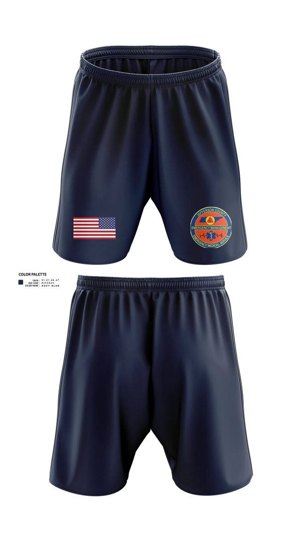 Athletic Shorts With Pockets, JEFFERSON COUNTY EMS, EMS/EMT, Teamtime, Team time, sublimation, custom sports apparel, team uniforms, spirit wear, spiritwear, sports uniforms, custom shirts, team store, custom team store, fundraiser sports, apparel fundraiser