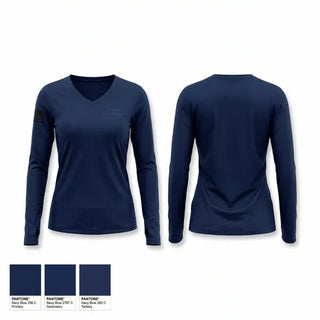 Womens Long Sleeve Vneck Shirt, Franklin Fire and Rescue, Fire Department, Teamtime, Team time, sublimation, custom sports apparel, team uniforms, spirit wear, spiritwear, sports uniforms, custom shirts, team store, custom team store, fundraiser sports, apparel fundraiser