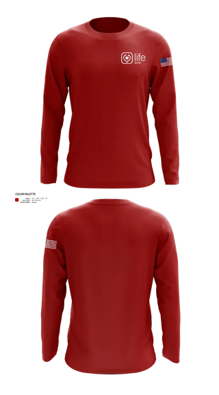 Long Sleeve Performance Shirt, Life Ride, EMS/EMT, Teamtime, Team time, sublimation, custom sports apparel, team uniforms, spirit wear, spiritwear, sports uniforms, custom shirts, team store, custom team store, fundraiser sports, apparel fundraiser