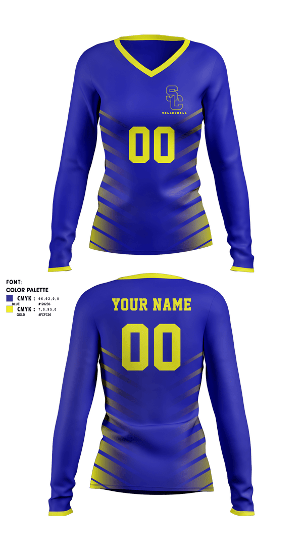 Women's Long Sleeve Vneck Shirt, Scott City R-1 High School Volleyball, Women's Volleyball, Teamtime, Team time, sublimation, custom sports apparel, team uniforms, spirit wear, spiritwear, sports uniforms, custom shirts, team store, custom team store, fundraiser sports, apparel fundraiser