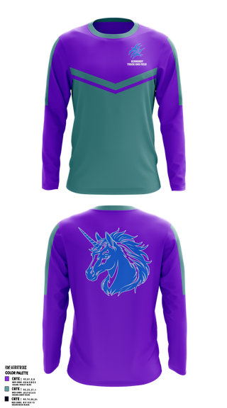 Long Sleeve Performance Shirt, Kennandy, Track & Field, Teamtime, Team time, sublimation, custom sports apparel, team uniforms, spirit wear, spiritwear, sports uniforms, custom shirts, team store, custom team store, fundraiser sports, apparel fundraiser