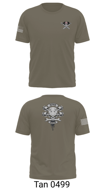 1-320th FAR FOX CO 66582202 Old School Cotton Feel Shirt - 70