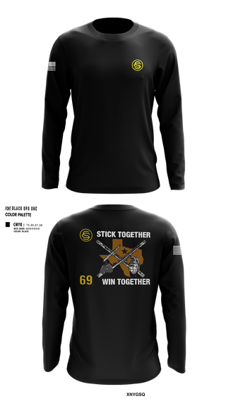 Long Sleeve Performance Shirt, Texas Officer Candidate Class 69, , Teamtime, Team time, sublimation, custom sports apparel, team uniforms, spirit wear, spiritwear, sports uniforms, custom shirts, team store, custom team store, fundraiser sports, apparel fundraiser