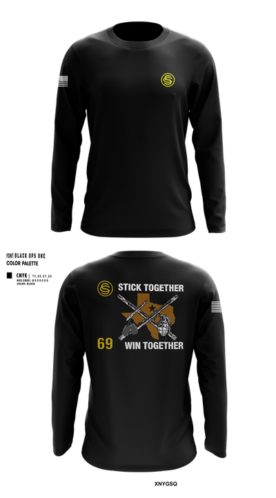 Texas Officer Candidate Class 69 17014937 Long Sleeve Performance Shirt 107