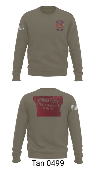 Crew Neck Sweatshirt, Bridge City Fire Department, Fire Department, Teamtime, Team time, sublimation, custom sports apparel, team uniforms, spirit wear, spiritwear, sports uniforms, custom shirts, team store, custom team store, fundraiser sports, apparel fundraiser