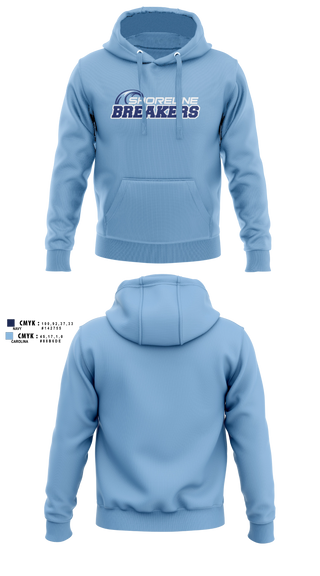 Hoodie, Shoreline Breakers 12u Royal, Softball, Teamtime, Team time, sublimation, custom sports apparel, team uniforms, spirit wear, spiritwear, sports uniforms, custom shirts, team store, custom team store, fundraiser sports, apparel fundraiser