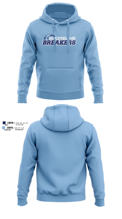 Shoreline Breakers 12u Royal Hoodie - 4