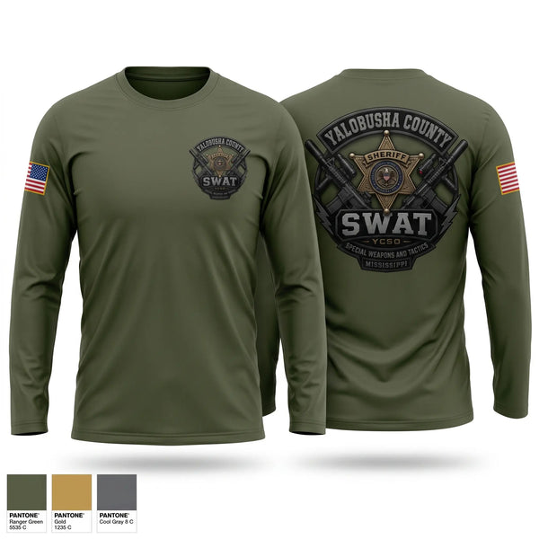 Long Sleeve Performance Shirt, Yalobusha County SWAT, Police, Teamtime, Team time, sublimation, custom sports apparel, team uniforms, spirit wear, spiritwear, sports uniforms, custom shirts, team store, custom team store, fundraiser sports, apparel fundraiser