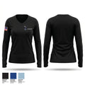 JaxCare Women's Long Sleeve V-neck Shirt - 1