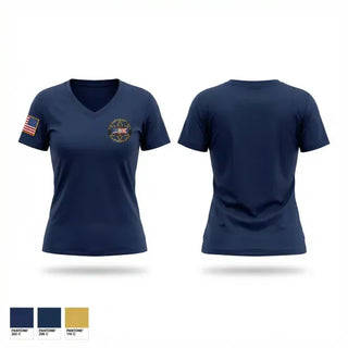 Womens Short Sleeve Vneck Shirt, Tulsa county Sheriff, Police, Teamtime, Team time, sublimation, custom sports apparel, team uniforms, spirit wear, spiritwear, sports uniforms, custom shirts, team store, custom team store, fundraiser sports, apparel fundraiser
