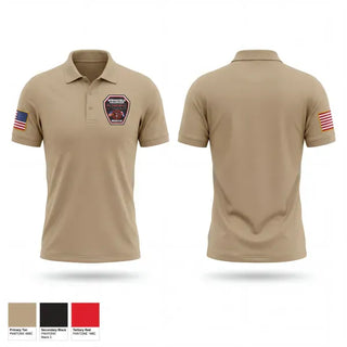 Short Sleeve Performance Polo, Springfield Volunteer Fire Dept., Fire Department, Teamtime, Team time, sublimation, custom sports apparel, team uniforms, spirit wear, spiritwear, sports uniforms, custom shirts, team store, custom team store, fundraiser sports, apparel fundraiser