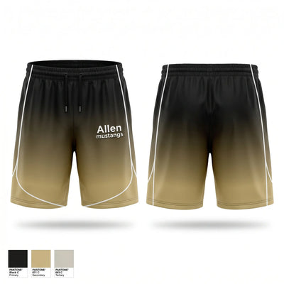 Allen mustangs Athletic Shorts With Pockets - 1