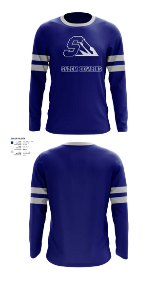 Long Sleeve Performance Shirt, Salem High School Bowling, Bowling, Teamtime, Team time, sublimation, custom sports apparel, team uniforms, spirit wear, spiritwear, sports uniforms, custom shirts, team store, custom team store, fundraiser sports, apparel fundraiser