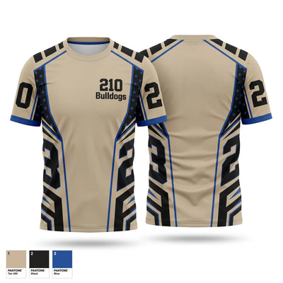 210 Bulldogs Short Sleeve Performance Shirt - 1