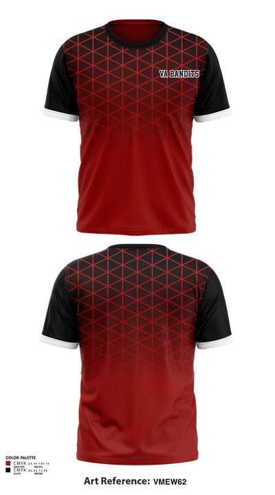 Va bandits 5373012 Short Sleeve Performance Shirt - 1