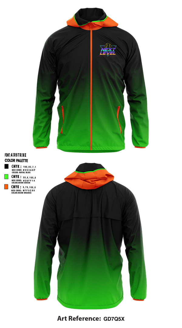 Windbreaker, NEXT LEVEL, Softball, Teamtime, Team time, sublimation, custom sports apparel, team uniforms, spirit wear, spiritwear, sports uniforms, custom shirts, team store, custom team store, fundraiser sports, apparel fundraiser