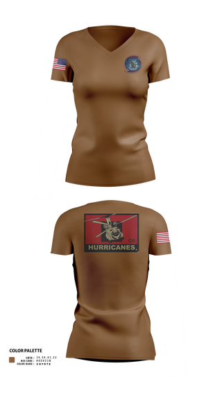 Womens Short Sleeve Vneck Shirt, Hurricanes, Army, Teamtime, Team time, sublimation, custom sports apparel, team uniforms, spirit wear, spiritwear, sports uniforms, custom shirts, team store, custom team store, fundraiser sports, apparel fundraiser