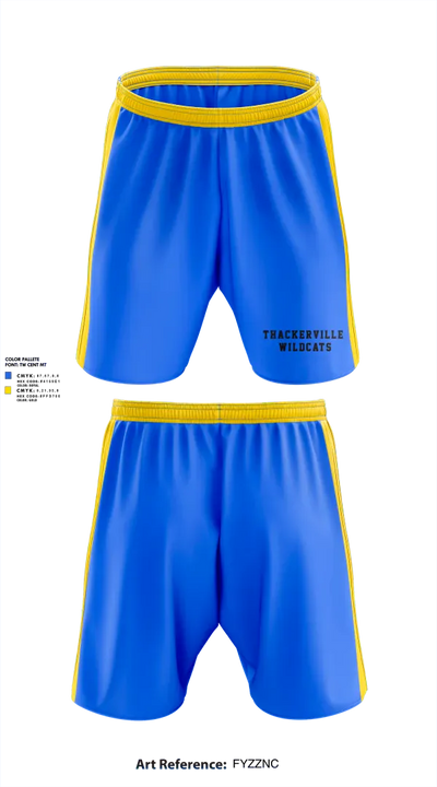 Thackerville Wildcats 36361738 Athletic Shorts With Pockets - 1