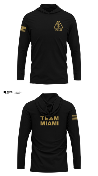 Long Sleeve hooded sunshirt, 174th Legal Operations Detachment, Army, Teamtime, Team time, sublimation, custom sports apparel, team uniforms, spirit wear, spiritwear, sports uniforms, custom shirts, team store, custom team store, fundraiser sports, apparel fundraiser