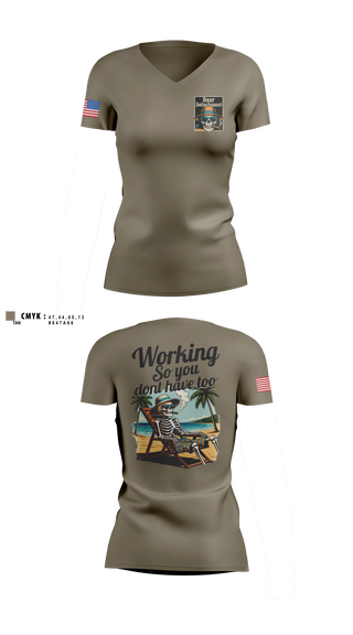 Womens Short Sleeve Vneck Shirt, 252engcoreardetachment, Army, Teamtime, Team time, sublimation, custom sports apparel, team uniforms, spirit wear, spiritwear, sports uniforms, custom shirts, team store, custom team store, fundraiser sports, apparel fundraiser