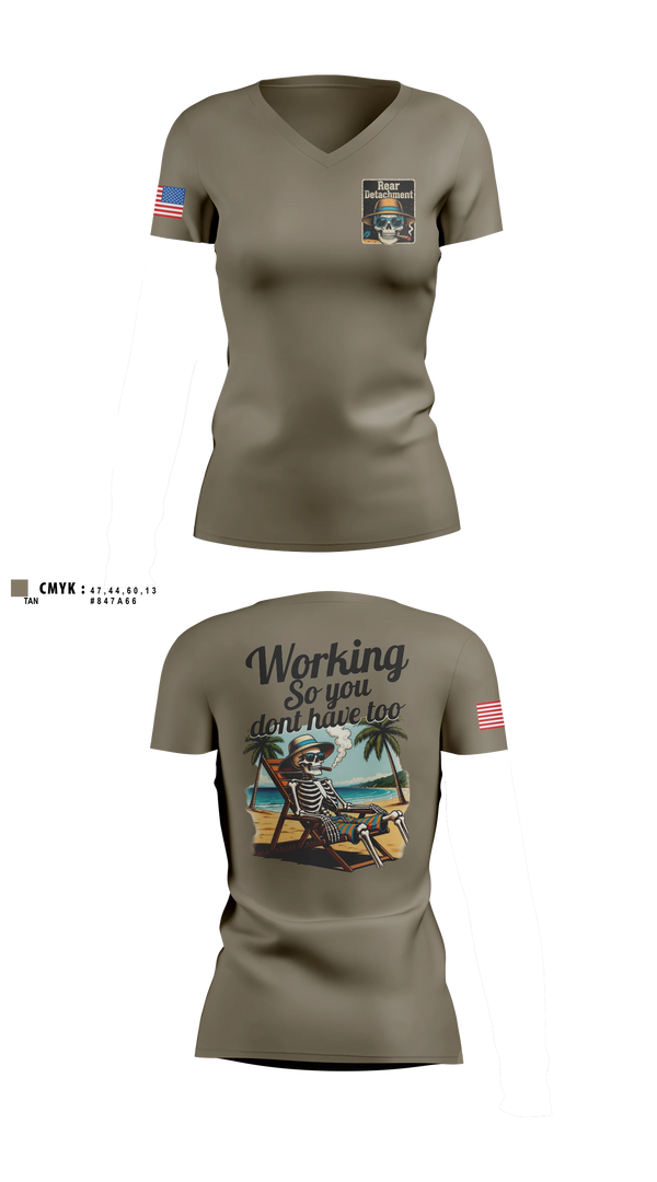 Womens Short Sleeve Vneck Shirt, 252engcoreardetachment, Army, Teamtime, Team time, sublimation, custom sports apparel, team uniforms, spirit wear, spiritwear, sports uniforms, custom shirts, team store, custom team store, fundraiser sports, apparel fundraiser
