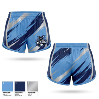Womens Shorts, Michiana Magic Baseball Club, Baseball, Teamtime, Team time, sublimation, custom sports apparel, team uniforms, spirit wear, spiritwear, sports uniforms, custom shirts, team store, custom team store, fundraiser sports, apparel fundraiser