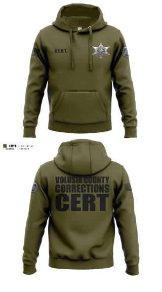 Hoodie, Volusia County CERT, Police, Teamtime, Team time, sublimation, custom sports apparel, team uniforms, spirit wear, spiritwear, sports uniforms, custom shirts, team store, custom team store, fundraiser sports, apparel fundraiser