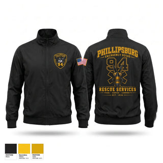 Windbreaker, Phillipsburg Emergency Squad - Rescue Services Division, EMS/EMT, Teamtime, Team time, sublimation, custom sports apparel, team uniforms, spirit wear, spiritwear, sports uniforms, custom shirts, team store, custom team store, fundraiser sports, apparel fundraiser