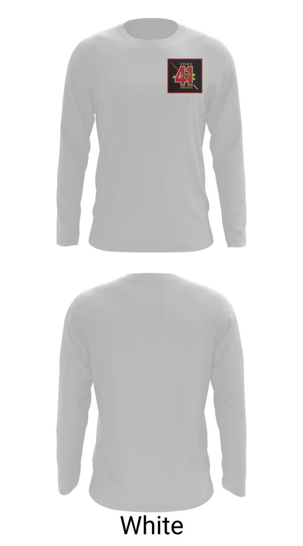 Long Sleeve Performance Shirt, Ladder 41, Fire Department, Teamtime, Team time, sublimation, custom sports apparel, team uniforms, spirit wear, spiritwear, sports uniforms, custom shirts, team store, custom team store, fundraiser sports, apparel fundraiser